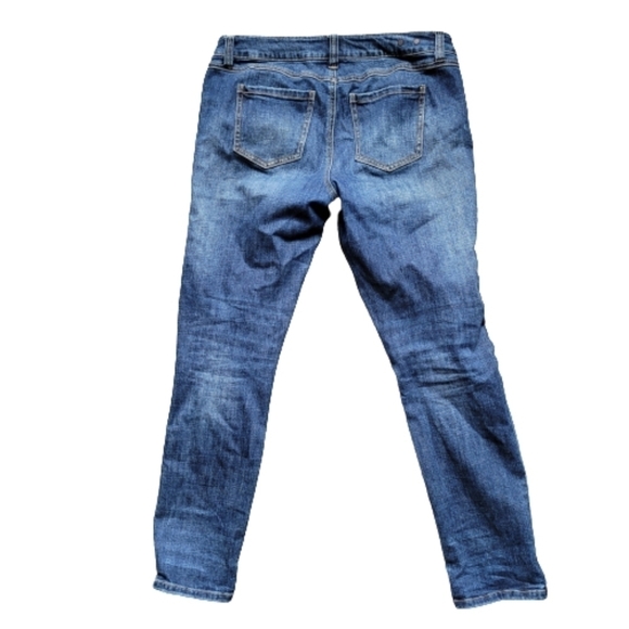 CAbi 5695 Distressed Patch Slim Boyfriend Jeans - Picture 2 of 9